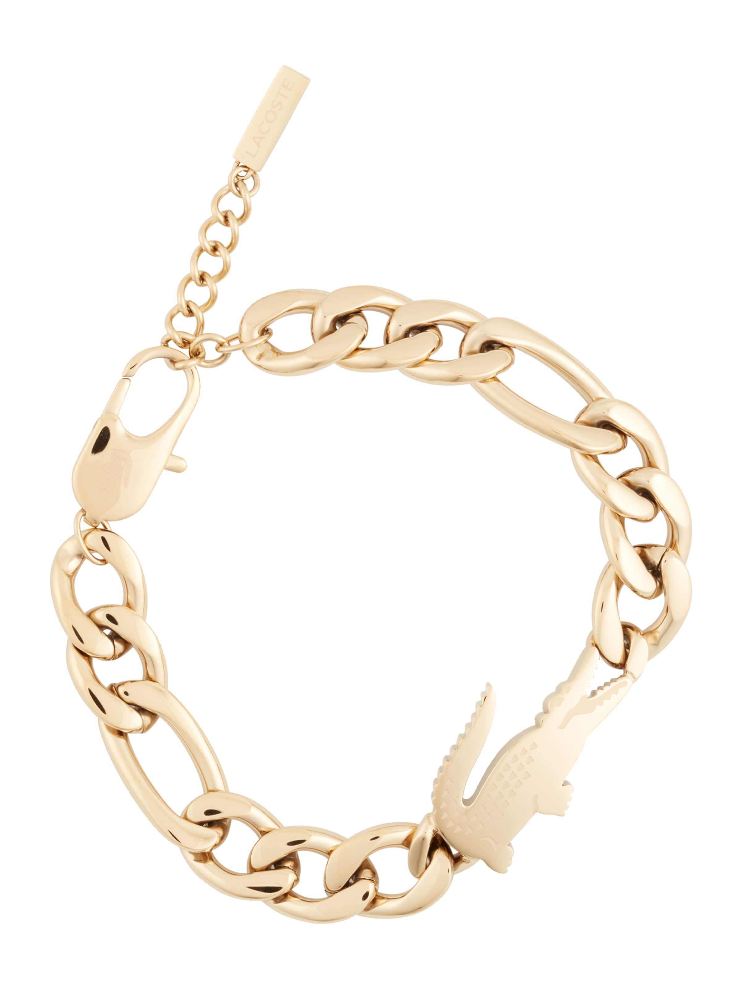 LACOSTE Armband 'CROCODILE' i guld