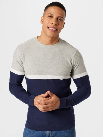 JACK & JONES Sweater in Grey: front