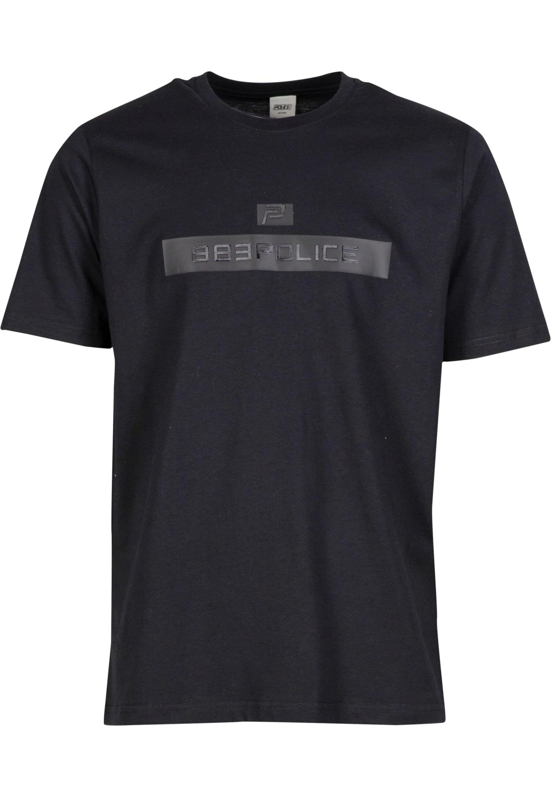 melns 883Police T-Krekls 'Oxshott': no priekšpuses