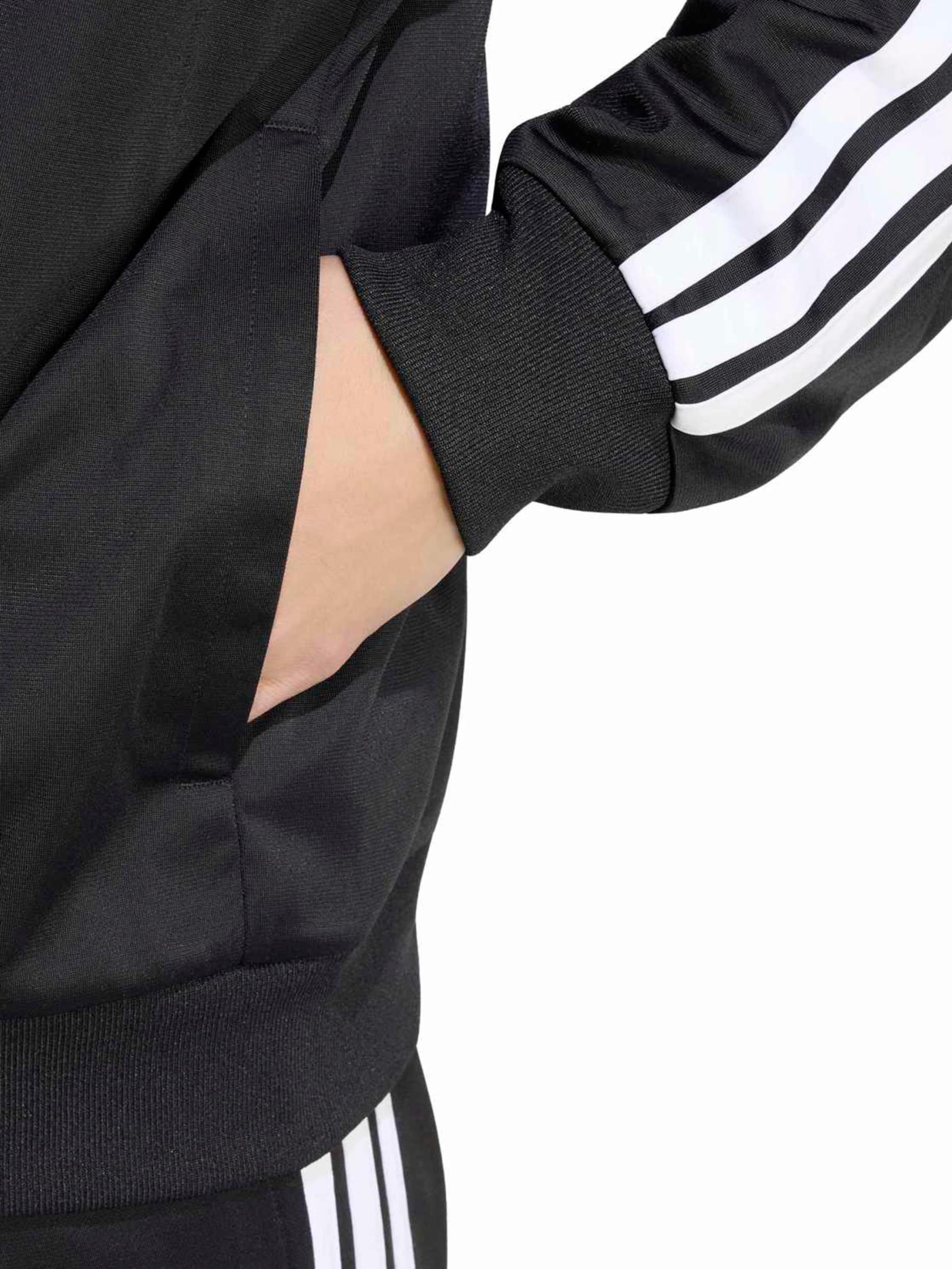 ADIDAS SPORTSWEAR - Sudadera con cremallera deportiva en negro