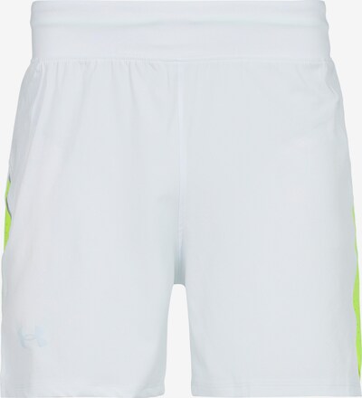 UNDER ARMOUR Workout Pants 'LAUNCH ELITE' in Yellow / White, Item view