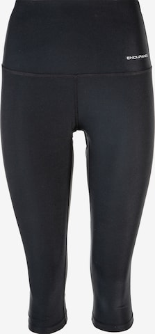 ENDURANCE Skinny Sportbroek 'Puglia' in Zwart: voorkant