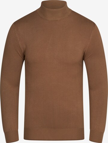 behype Sweater 'MKBONI' in Brown: front