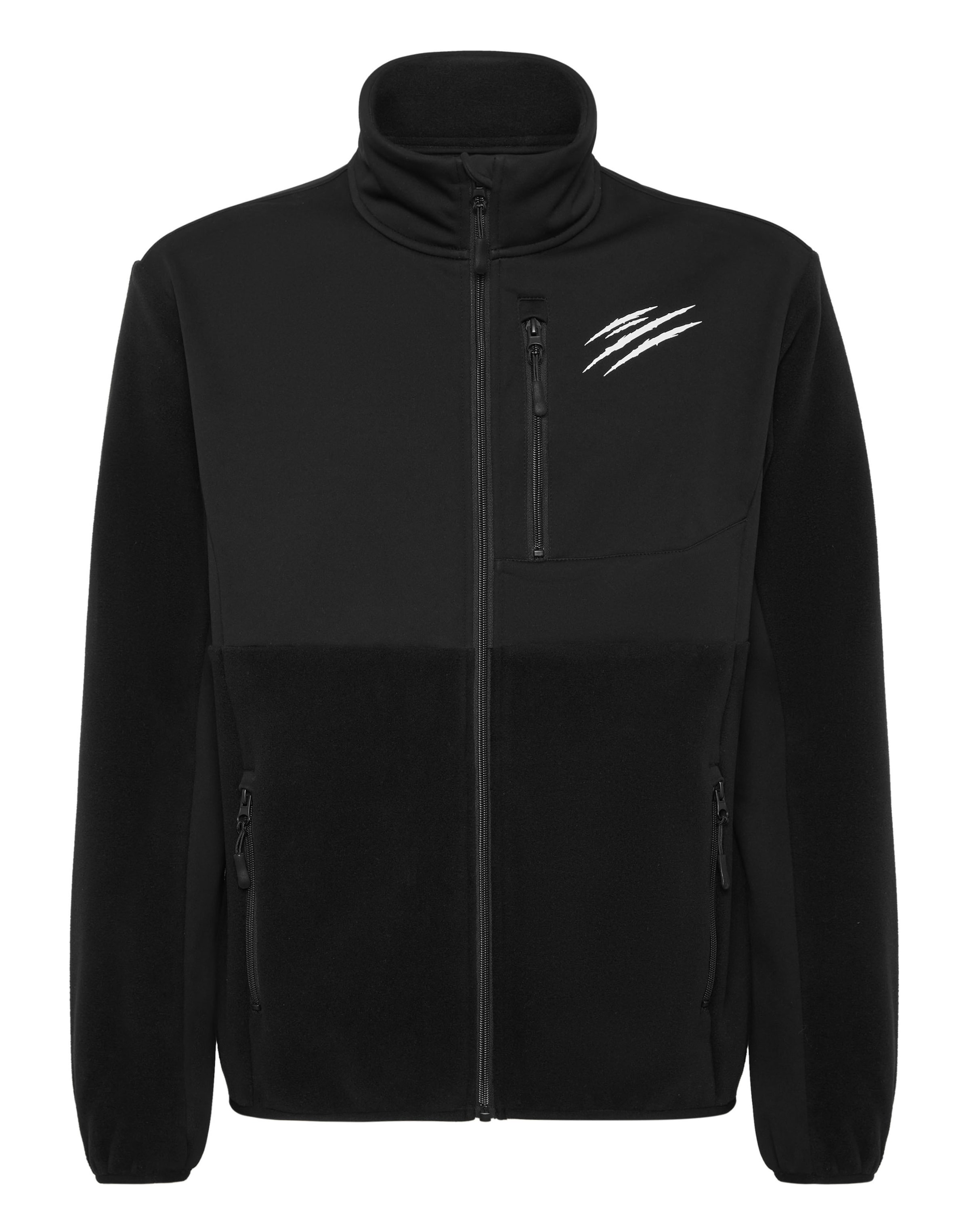 Plein Sport Sportjacke in Schwarz: Vorderseite