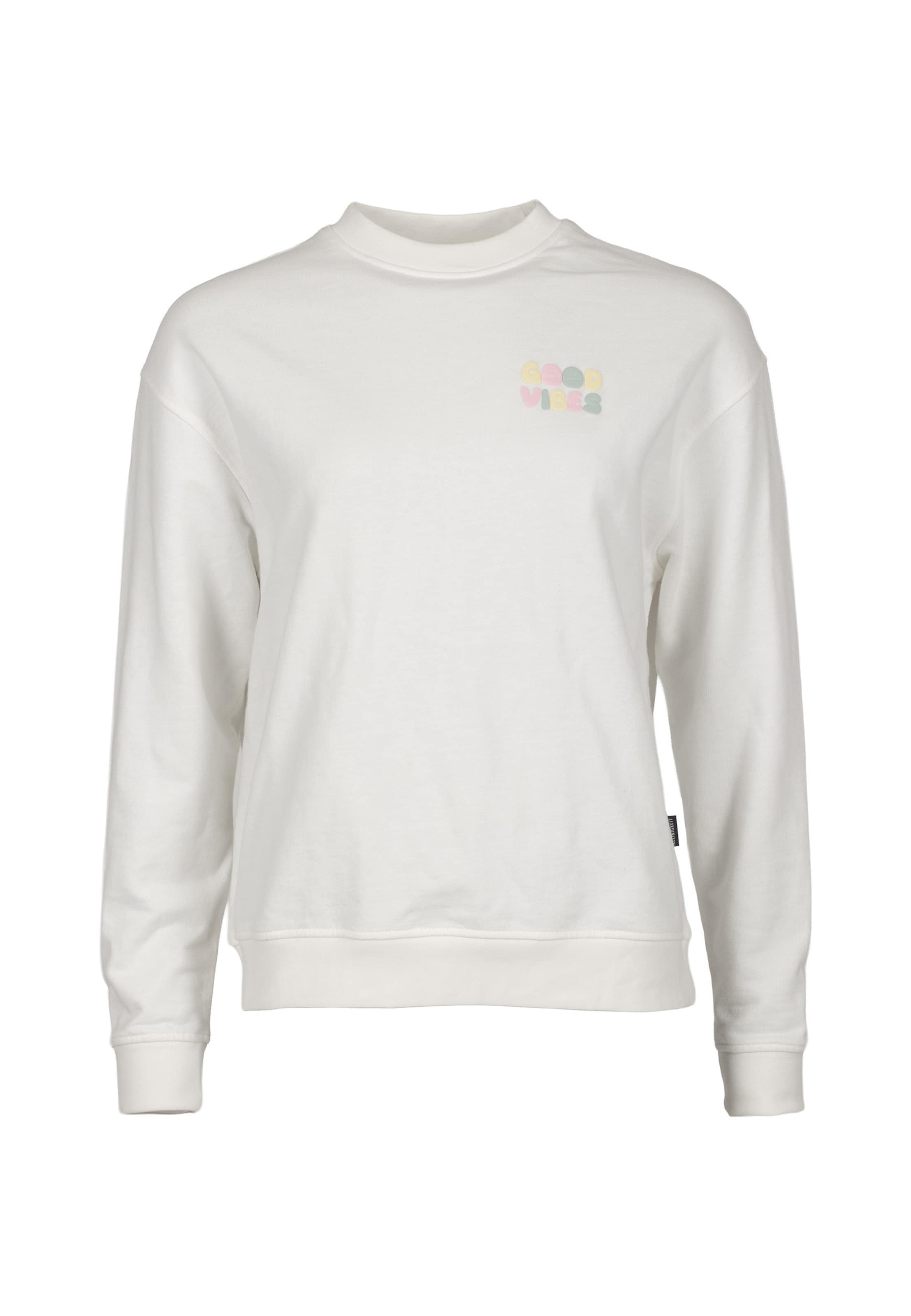 Kleinigkeit Sweatshirt 'Big Vibes' in Weiß: Vorderseite
