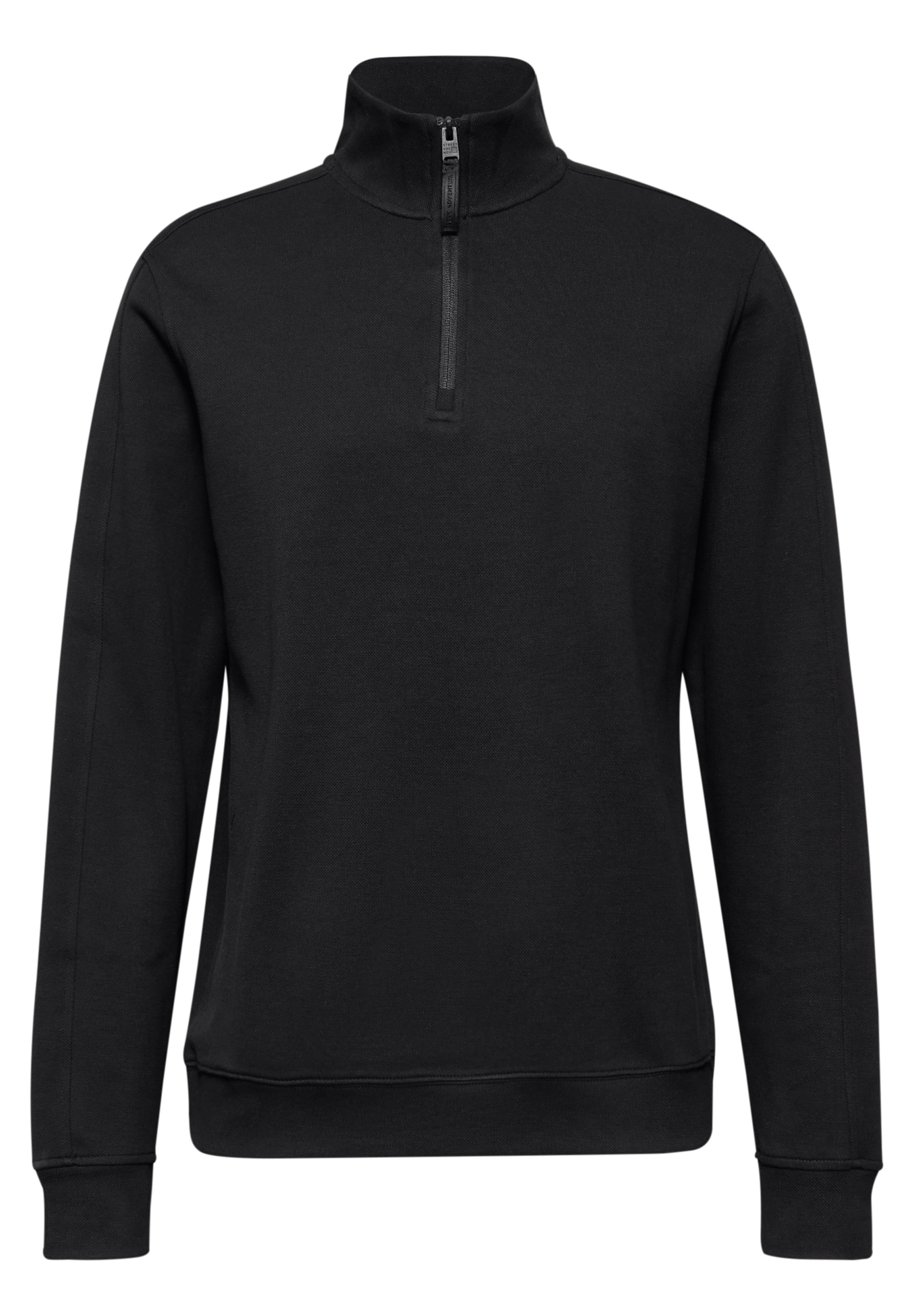 Street One MEN Sweatshirt in Black: front