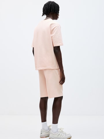 Pull&Bear Loose fit Trousers 'STWD' in Pink