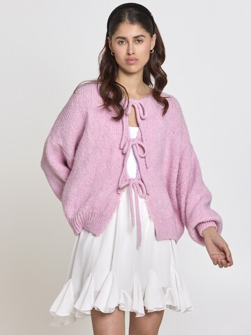 Lilavie Strickjacke ' Miaa ' in Pink: Vorderseite