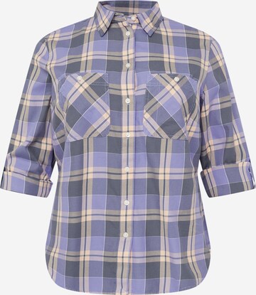 Lauren Ralph Lauren Plus Blouse 'RIMNAN' in Blue: front