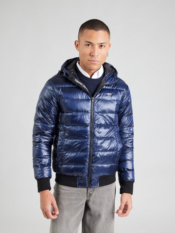mėlyna Tommy Jeans Demisezoninė striukė: priekis