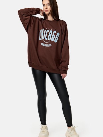 Worldclassca Oversized Sweater 'Chicago' in Brown