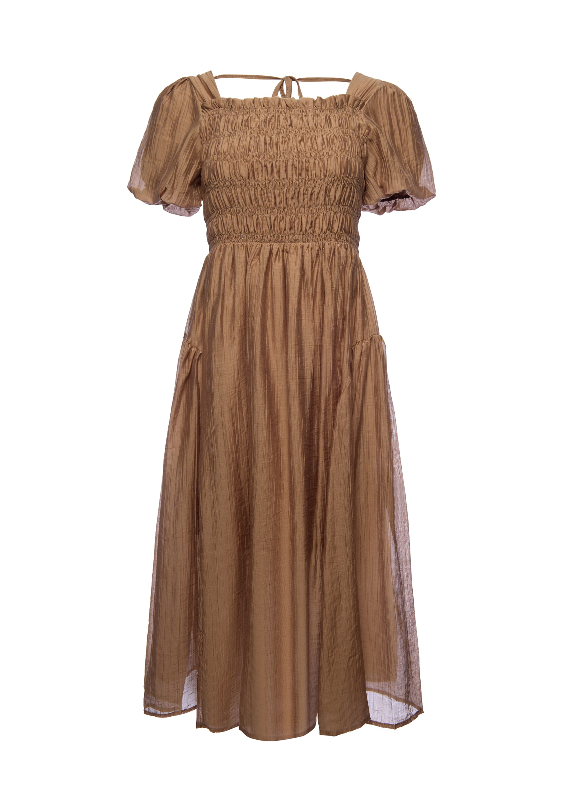 faina - Vestido en marrón: frente