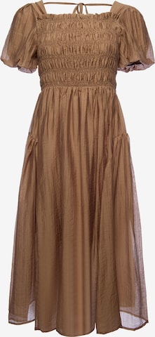 faina - Vestido en marrón: frente