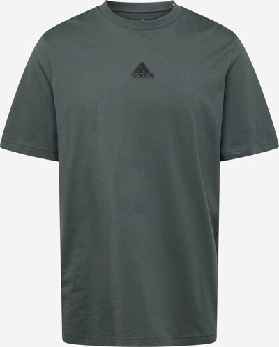 ADIDAS SPORTSWEAR Функционална тениска 'FRACTAL' в сиво / тъмносиво / пастелно зелено, Преглед на продукта