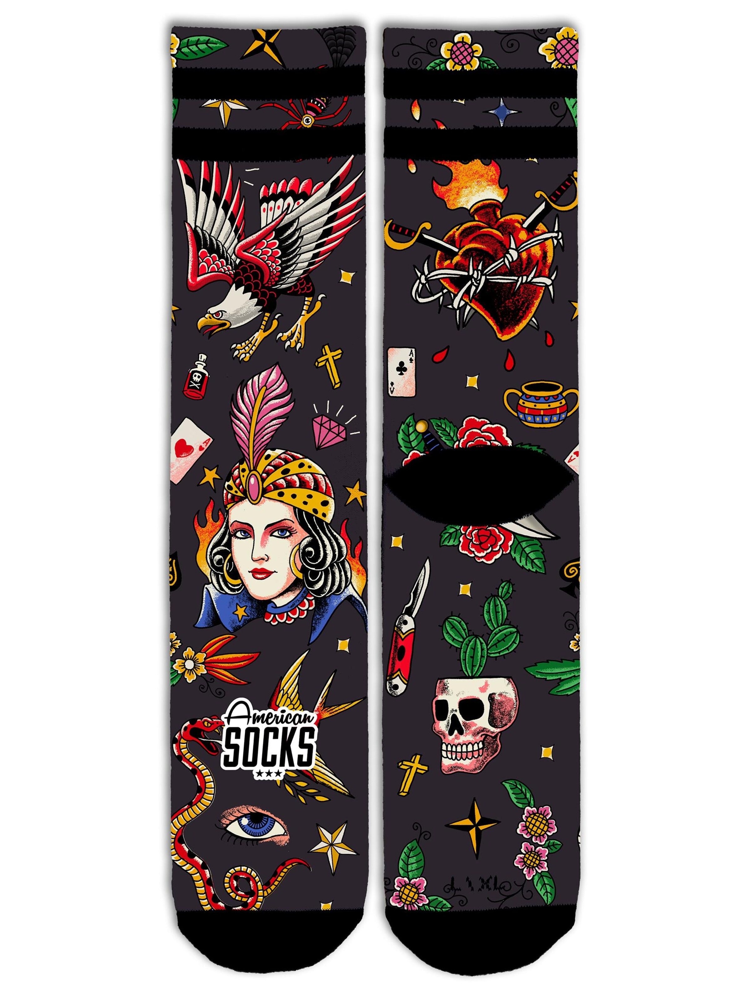 American Socks - Calcetines 'Sorcerer' en negro