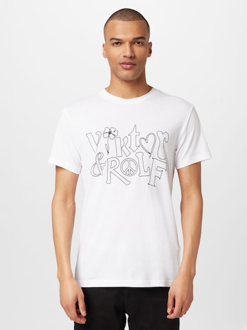 T-Shirt Viktor&Rolf en blanc : devant