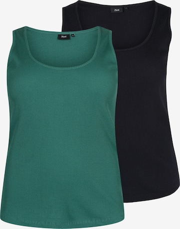 Zizzi Top in Green: front