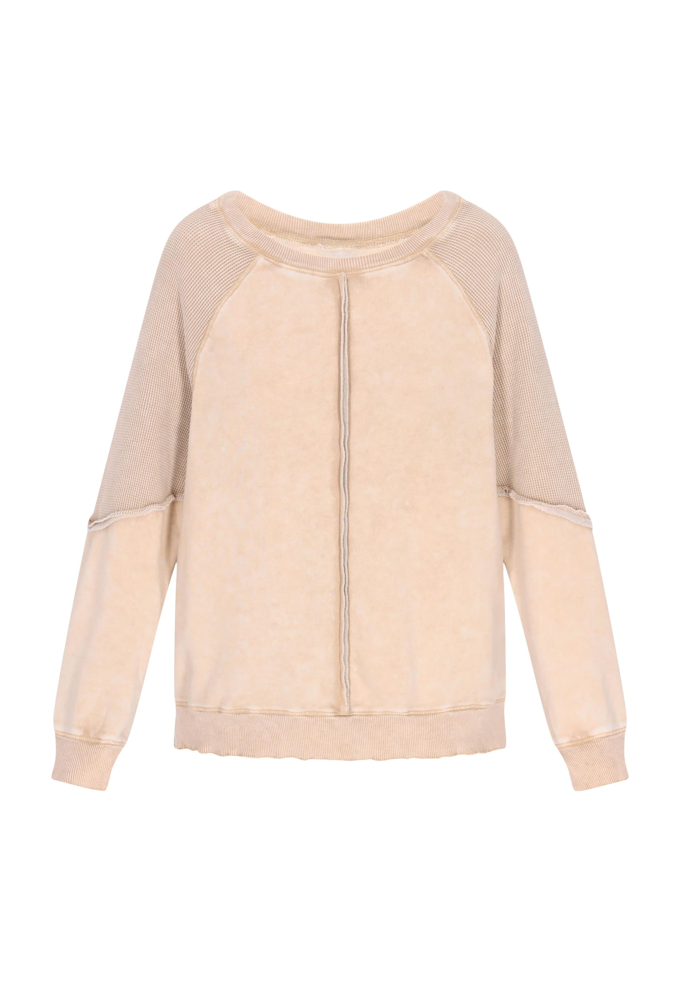 MIMO Sweatshirt in Beige: Vorderseite