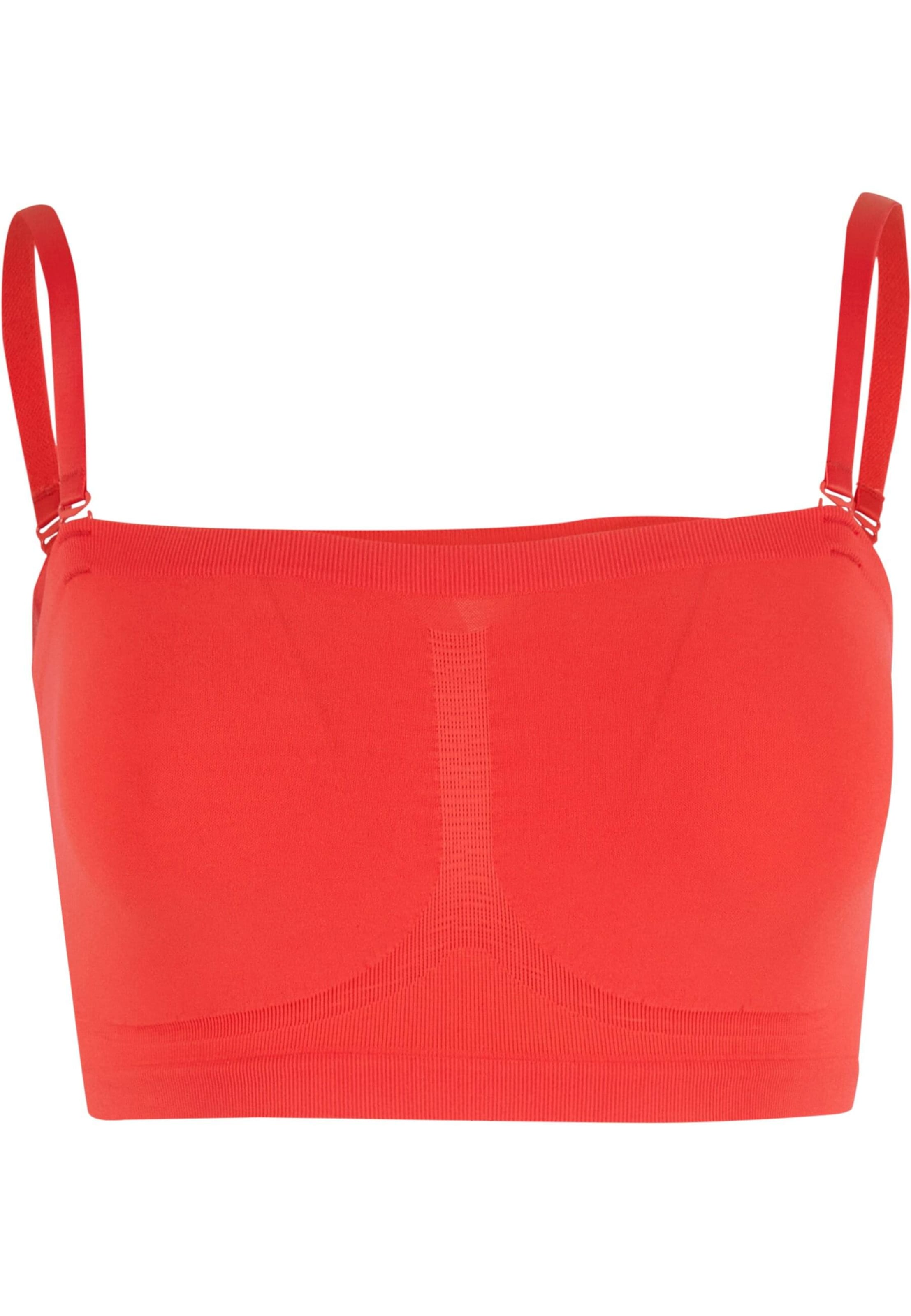 Lykkeland Atelier Bandeau Bra 'Second Skin' in Red: front
