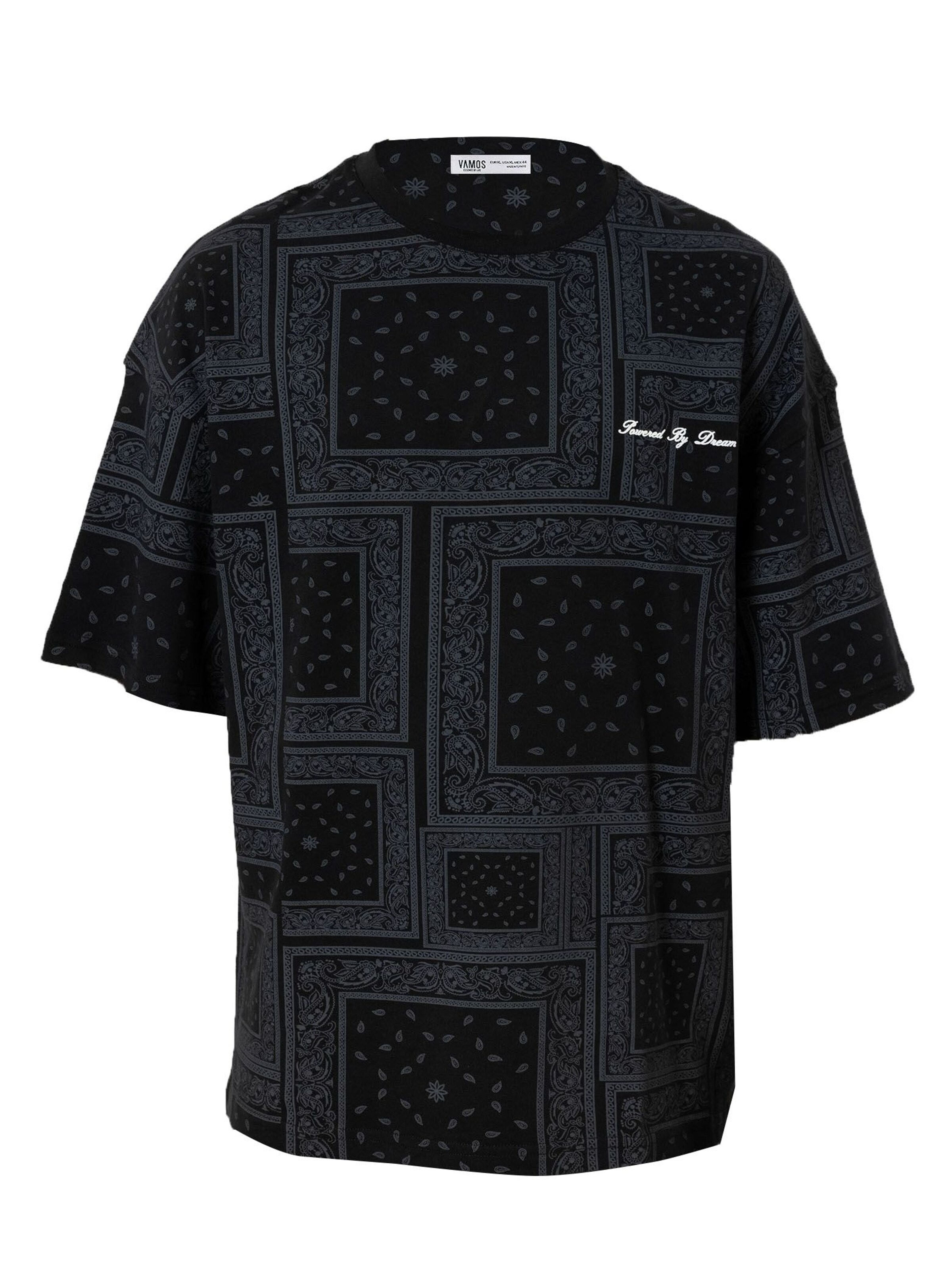 VAMOS CLO Tričko - Čierna: predná strana