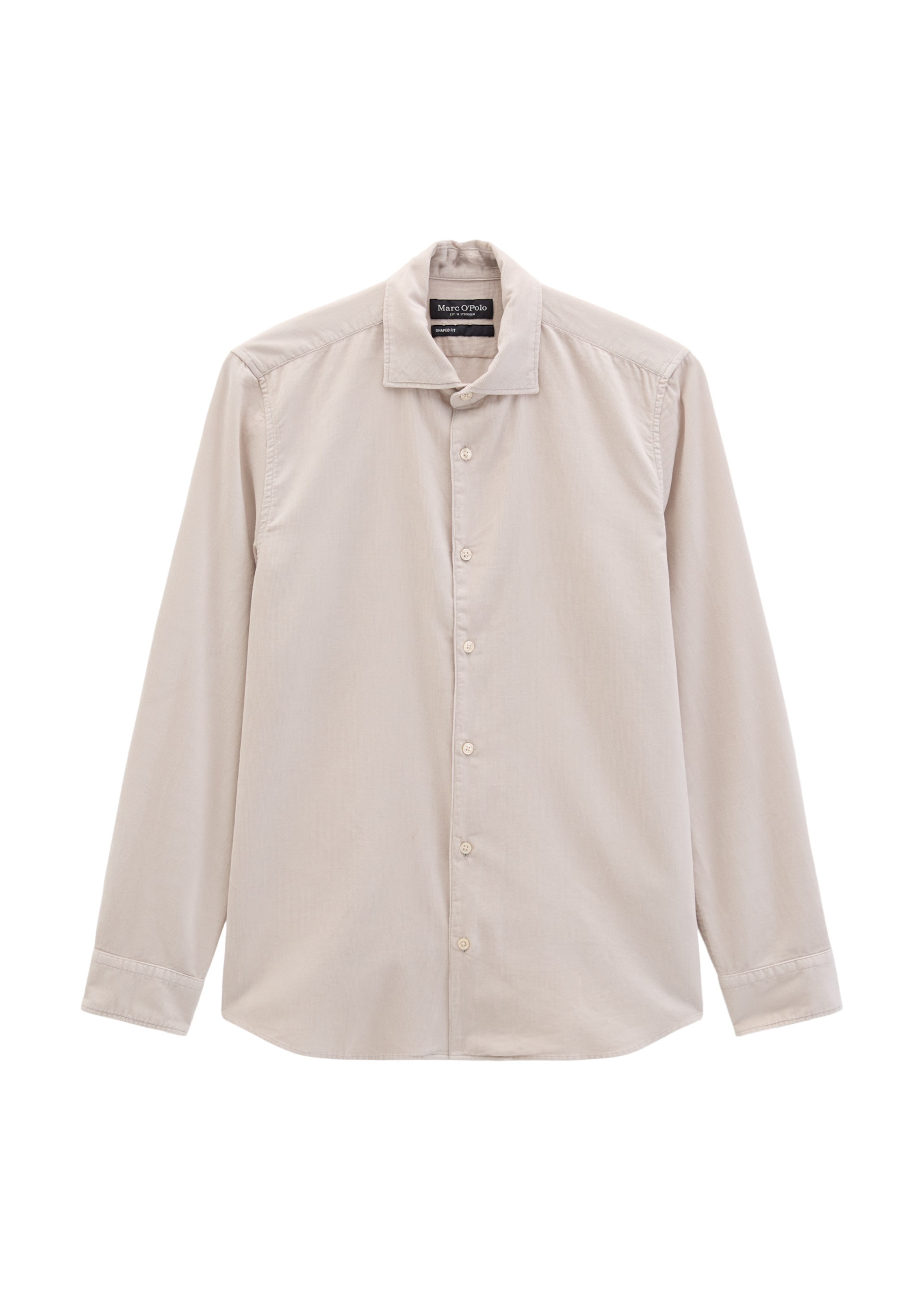 Marc O'Polo Button Up Shirt in Beige: front
