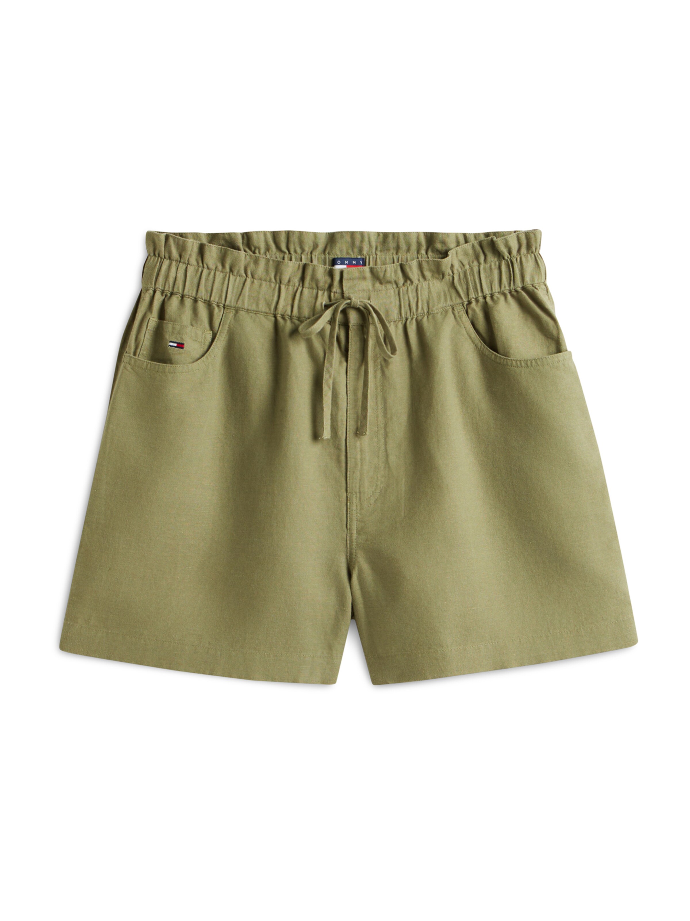 Tommy Jeans Regular Broek 'ESSENTIAL' in Groen: voorkant