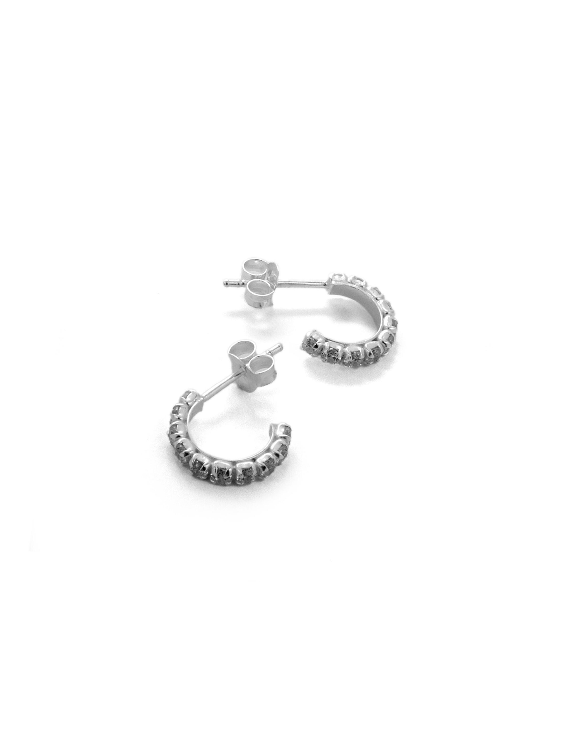 Luxenter Earrings 'Essential' in Silver: front