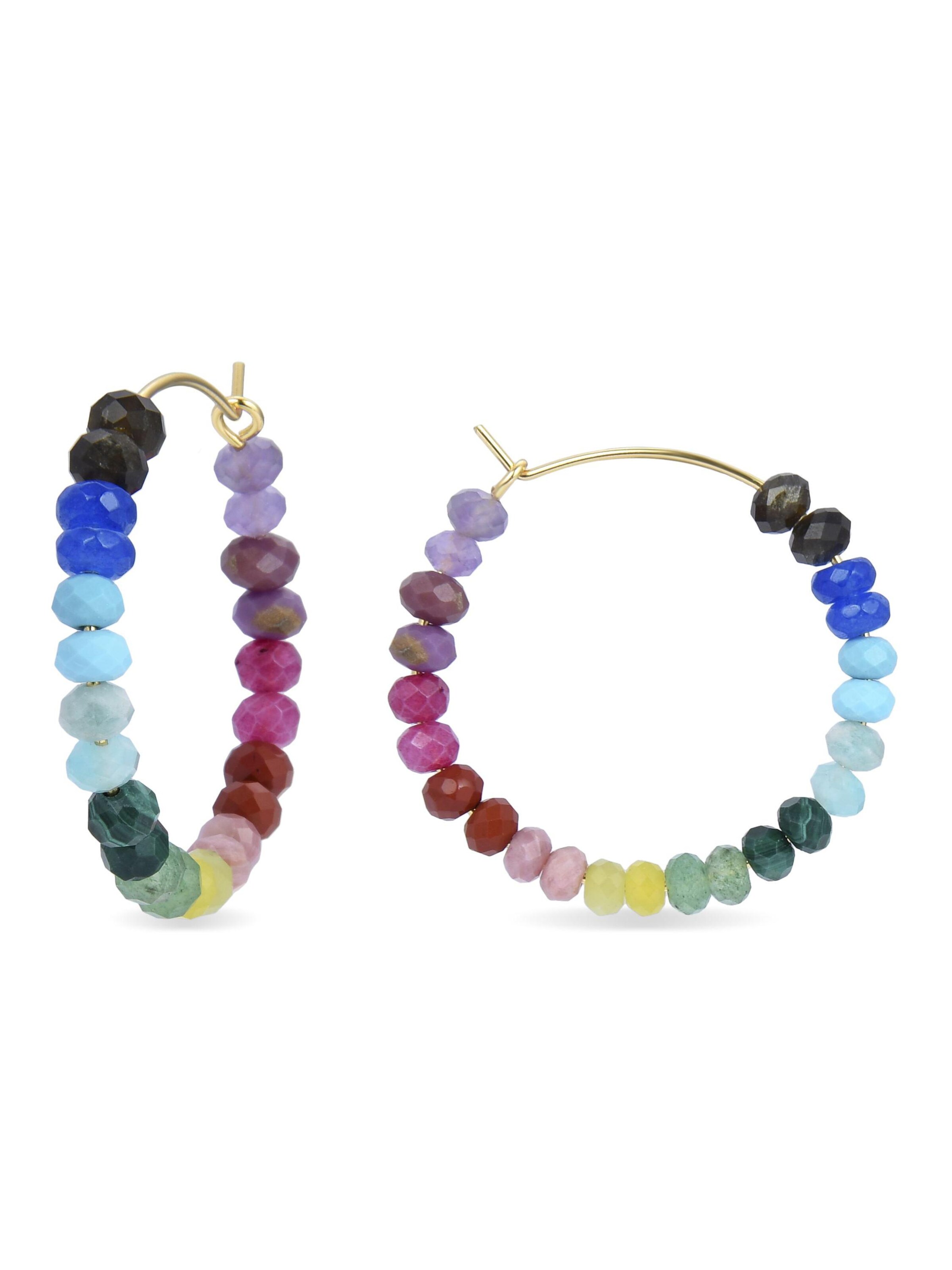 Luxenter - Pendientes 'Keem' en oro: frente