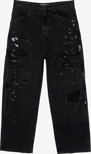 Pull&Bear Jeans in braun / black denim / weiß, Produktansicht