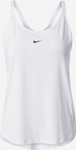 NIKE Спортивный топ 'ONE CLSC' в Белый: спереди