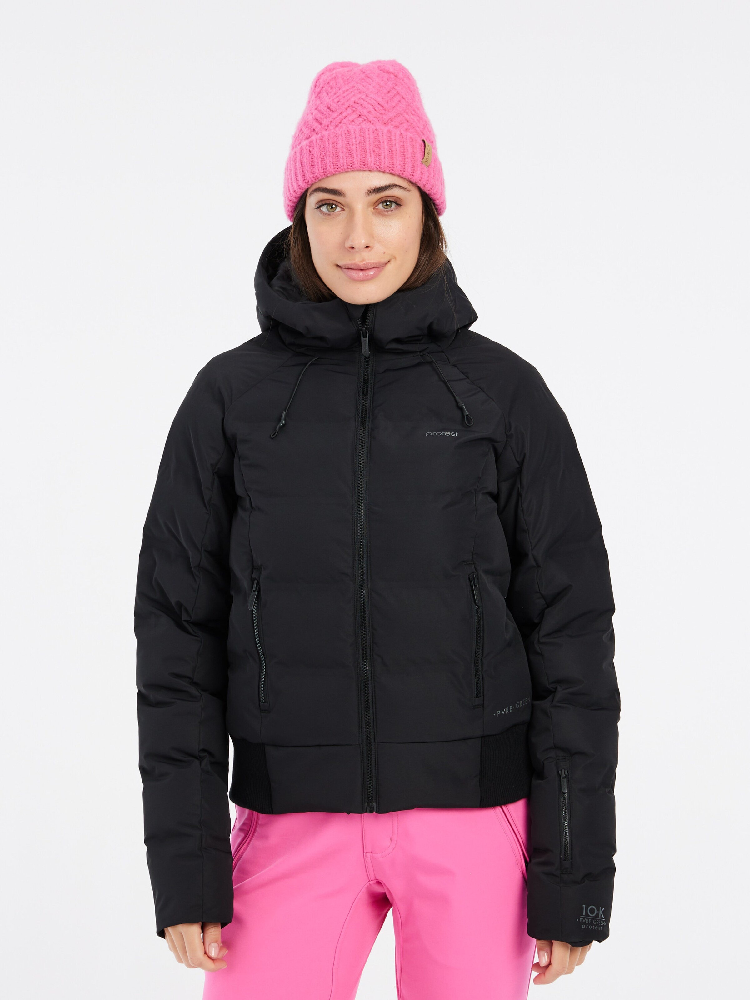 PROTEST Athletic Jacket 'Alysumi' in Black: front