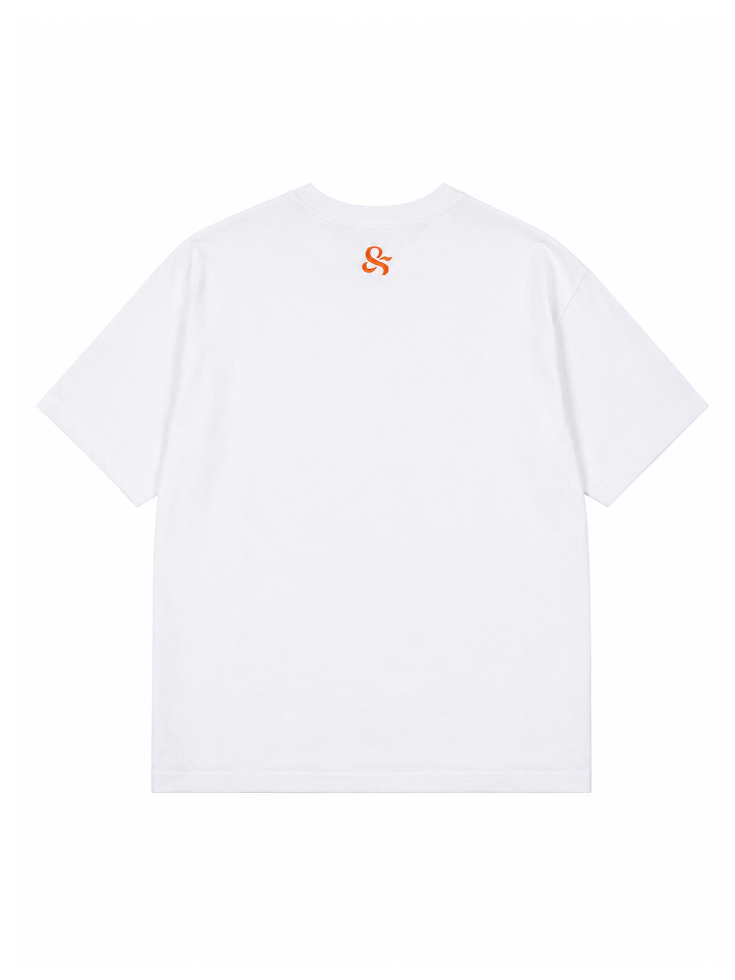 Perfect&Basic - Camiseta de fútbol 'Oversize Unisex - Wave Flock Tee' en naranja