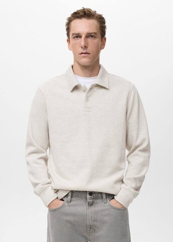 MANGO MAN Sweatshirt 'Shangaip' in Beige: Vorderseite
