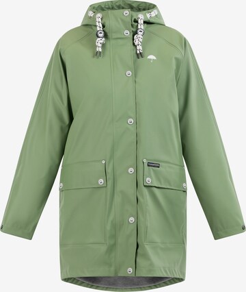 Schmuddelwedda Raincoat in Green: front