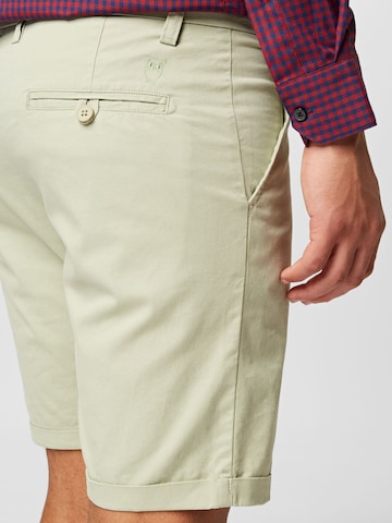 KnowledgeCotton Apparel - Regular Calças chino 'CHUCK' em verde