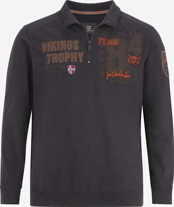 Jan Vanderstorm Sweatshirt 'Thoralf' in Brown: front