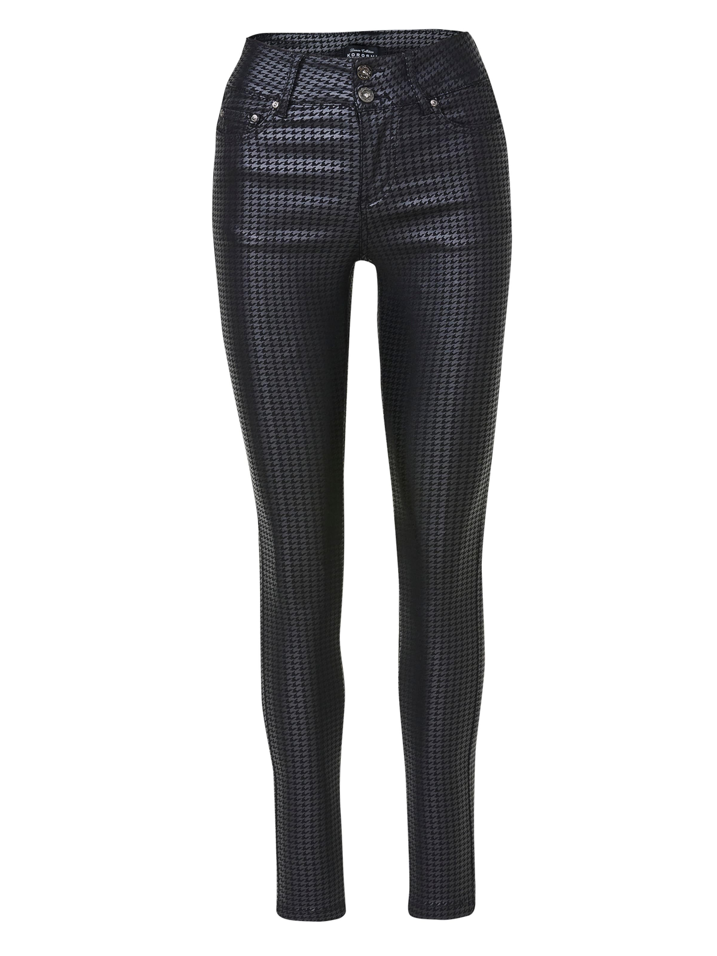 KOROSHI Skinny Παντελόνι σε μαύρο: μπροστά
