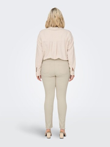 ONLY Carmakoma Skinny Jeans 'Willy' in Beige