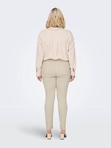 ONLY Carmakoma Skinny Jeans 'Willy' i beige