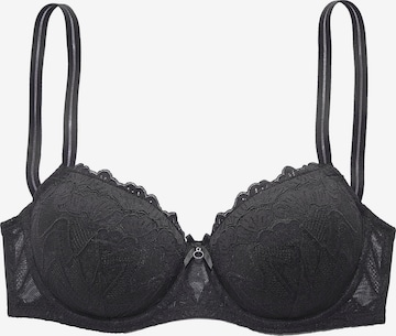 LASCANA Push-up Bra in Black: front