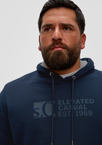 s.Oliver Men Big Sizes Sweatshirt in Blau