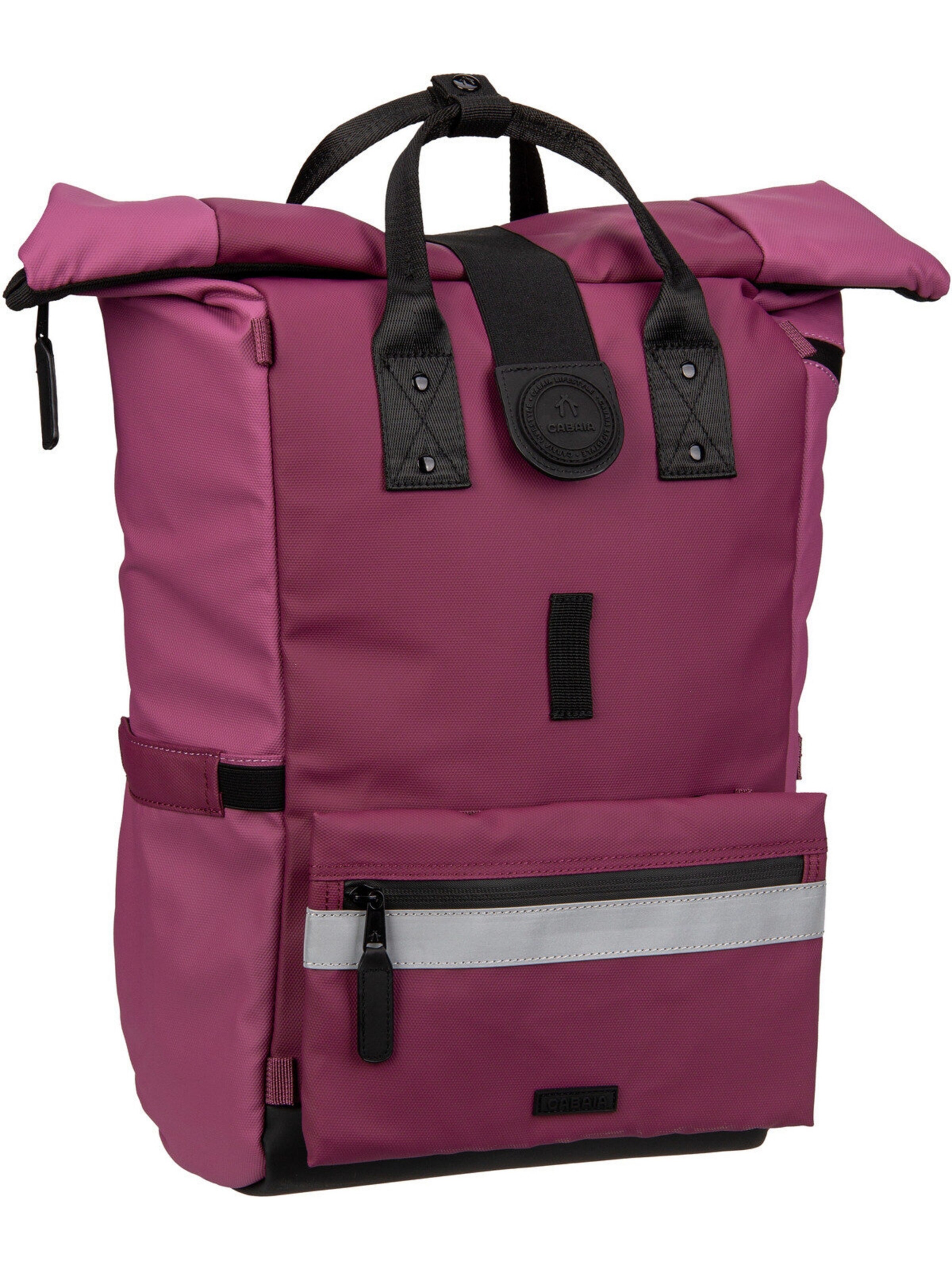 Cabaia Rucksack ' Explorer Recycled Oxford Medium ' in Rot: Vorderseite