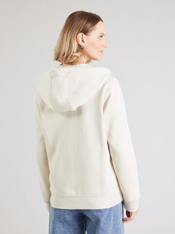 Tommy Jeans Ζακέτα φούτερ 'TJW REG S FLAG ZIP THRU' σε μπεζ