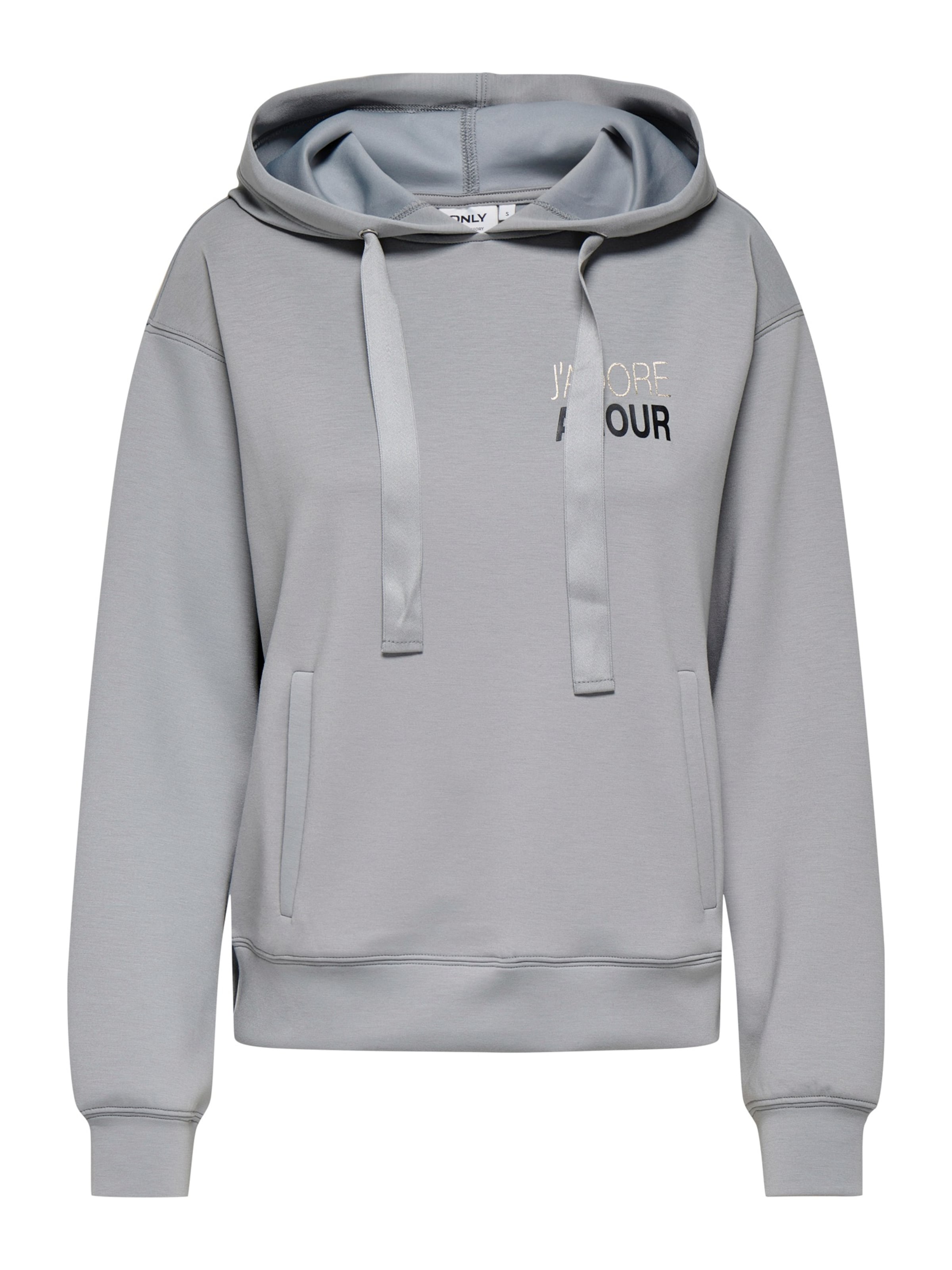 ONLY Μπλούζα φούτερ 'ONLALINA' σε γκρι: μπροστά