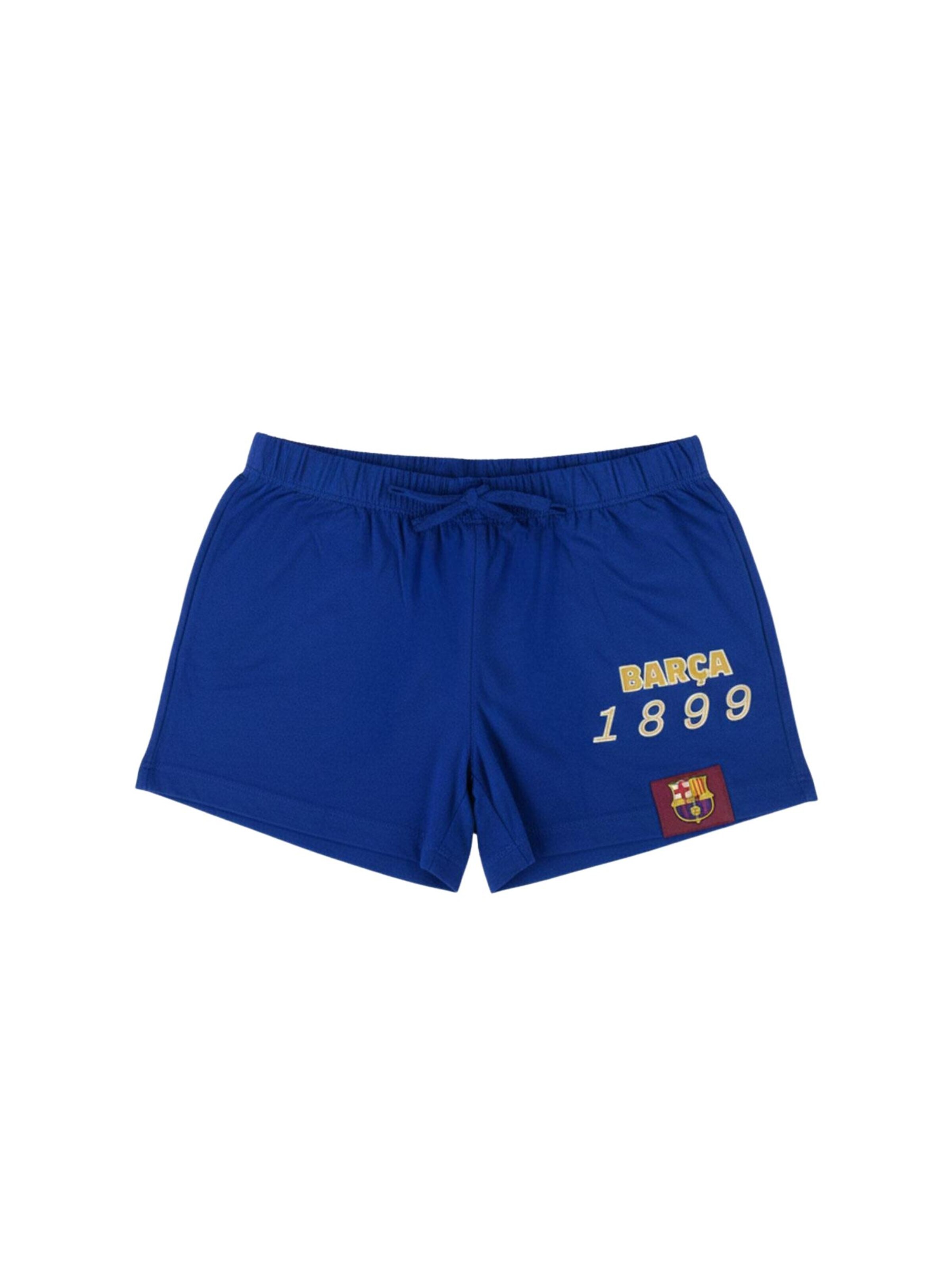 Cerdá Pajamas 'Short Pyjamas Single Jersey FC Barcelona Beige' in Blue