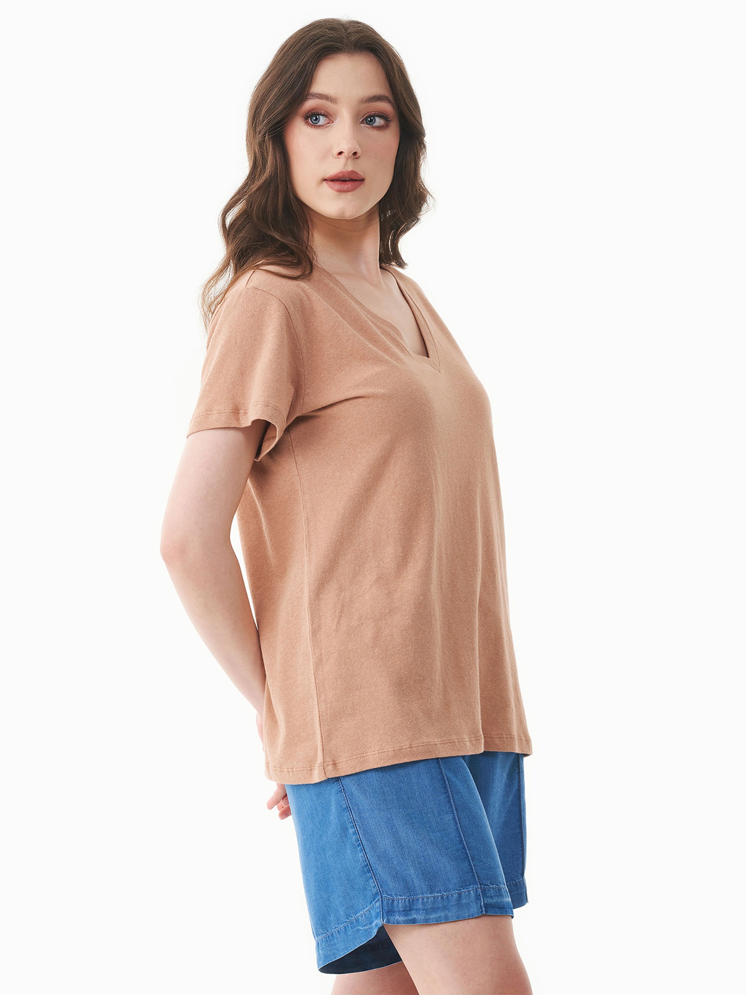 Organication T-Shirt in Beige