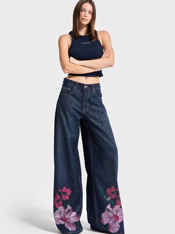 Wide Leg Jean 'Palazzo Low Rise Jeans' IT'S BASIC en bleu : devant