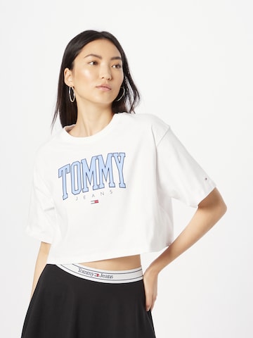 T-shirt Tommy Jeans en blanc : devant