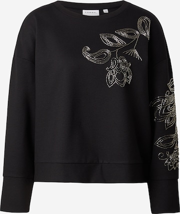 melns COMMA Sportisks džemperis: no priekšpuses