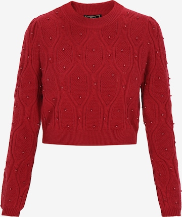 Pull-over faina en rouge : devant